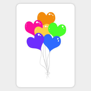 Bouquet of Heart Balloons Magnet